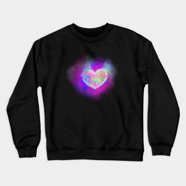 Nebula Heart Crewneck Sweatshirt by PerrinLeFeuvre